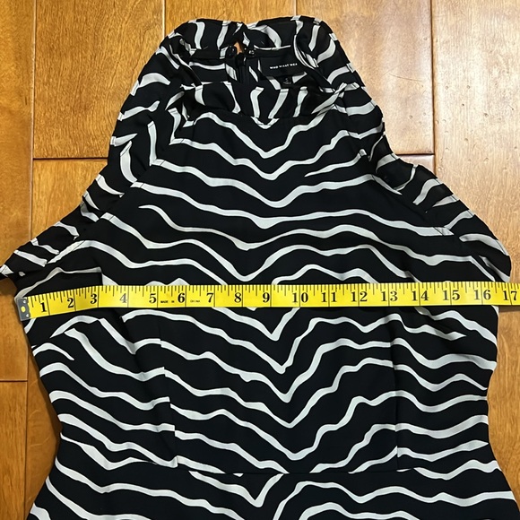 Who What Wear Black & White Halter Midi Dress Size S Whimsigoth Grunge 90’s - Picture 5 of 14